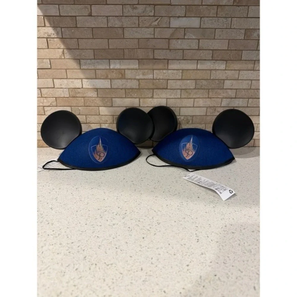 Disney‎ World 50th Cast Exclusive Mickey Ears Headband Set New